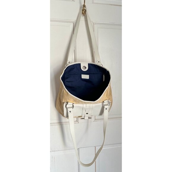 Bvlgari Logo Mania Pale Yellow Shoulder Bag / Tote - Picture 7 of 16